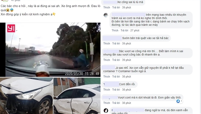 Cư dân mạnh tranh cãi xem ai là người lỗi trong vụ tai nạn này Cư dân mạnh tranh cãi xem ai là người lỗi trong vụ tai nạn này