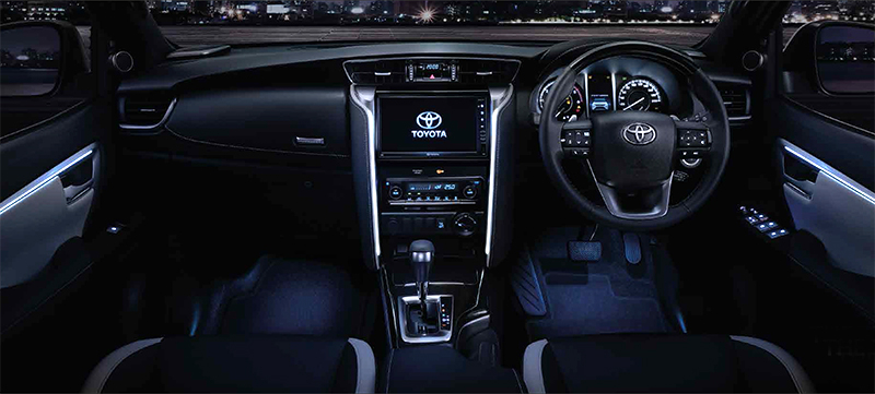 Nội thất của Toyota Fortuner 2020 tại Thái Lan