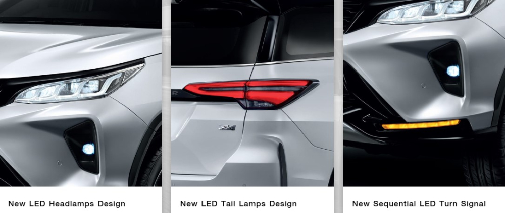 Toyota Fortuner Legender 2020 có cụm đèn pha hiện đại hơn bản thường