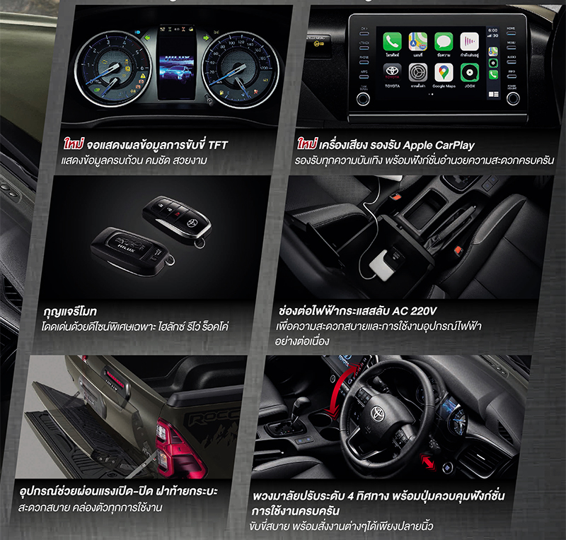 C&aacute;c trang bị đ&aacute;ng ch&uacute; &yacute; của Toyota Hilux 2020