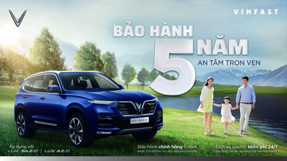 Chương tr&igrave;nh Trước bạ 0 đồng &aacute;p dụng cho d&ograve;ng xe VinFast LUX từ nay đến hết năm 2020