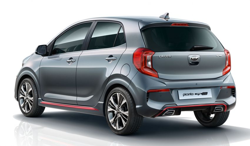 Thiết kế đuôi xe của Kia Morning GT-Line 2021