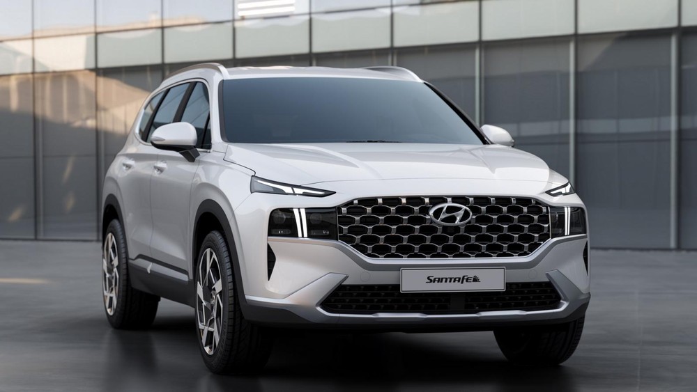 Lưới tản nhiệt mới của Hyundai Santa Fe 2021