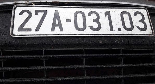Biển số xe Điện Biên có ký hiệu mã số đầu là 27. (Ảnh: Internet) Biển số xe Điện Biên có ký hiệu mã số đầu là 27. (Ảnh: Internet)