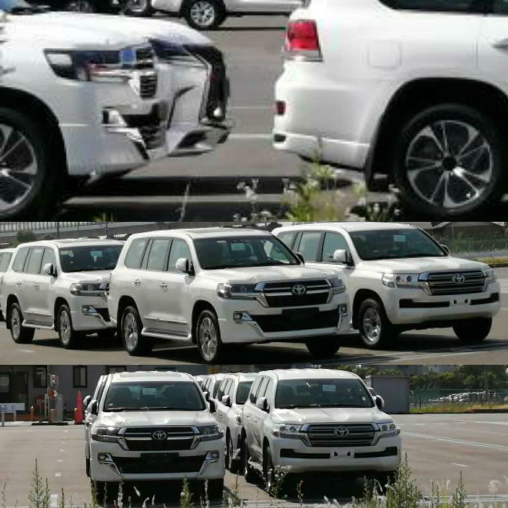 H&igrave;nh ảnh chụp Toyota Land Cruiser 2021 tại cảng ở Nhật Bản