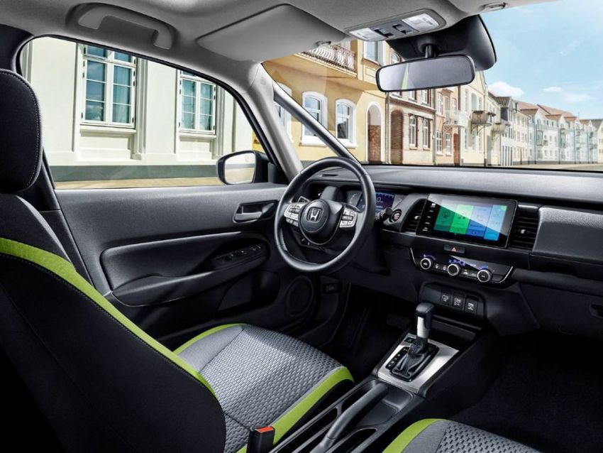 Nội thất phối 2 m&agrave;u b&ecirc;n trong Honda Jazz 2020 tại Trung Quốc