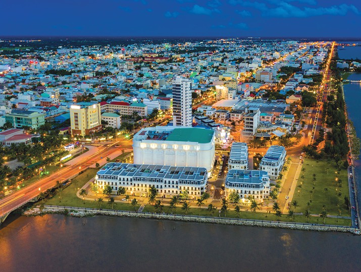 Một góc đô thị mới tại thành phố Rạch Giá, tỉnh Kiên Giang Một góc đô thị mới tại thành phố Rạch Giá, tỉnh Kiên Giang
