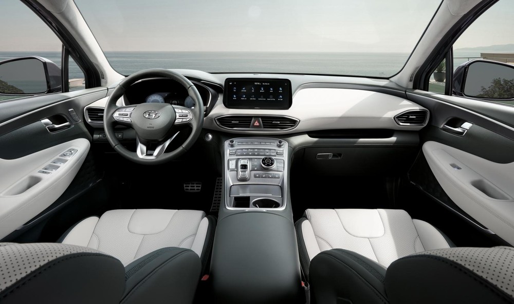 Nội thất bên trong Hyundai Santa Fe 2021