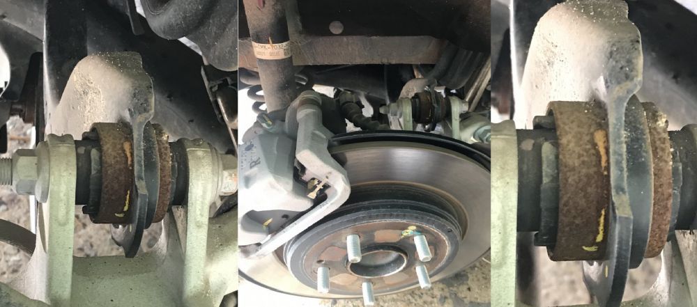 Khớp nối thanh giằng phía sau và vòng đệm trục láp dẫn động của CR-V bị gỉ sét Khớp nối thanh giằng phía sau và vòng đệm trục láp dẫn động của CR-V bị gỉ sét