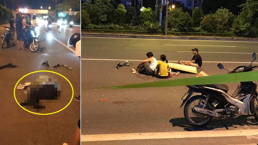 Hiện trường vụ tai nạn trên đường Võ Chí Công tối ngày 25/6 Hiện trường vụ tai nạn trên đường Võ Chí Công tối ngày 25/6
