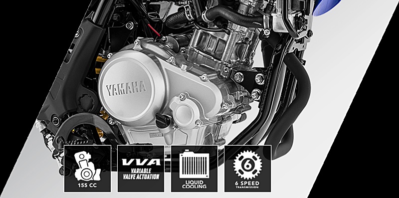 Khối động cơ có VVA, làm mát nước và slipper clutch trên Yamaha WR155