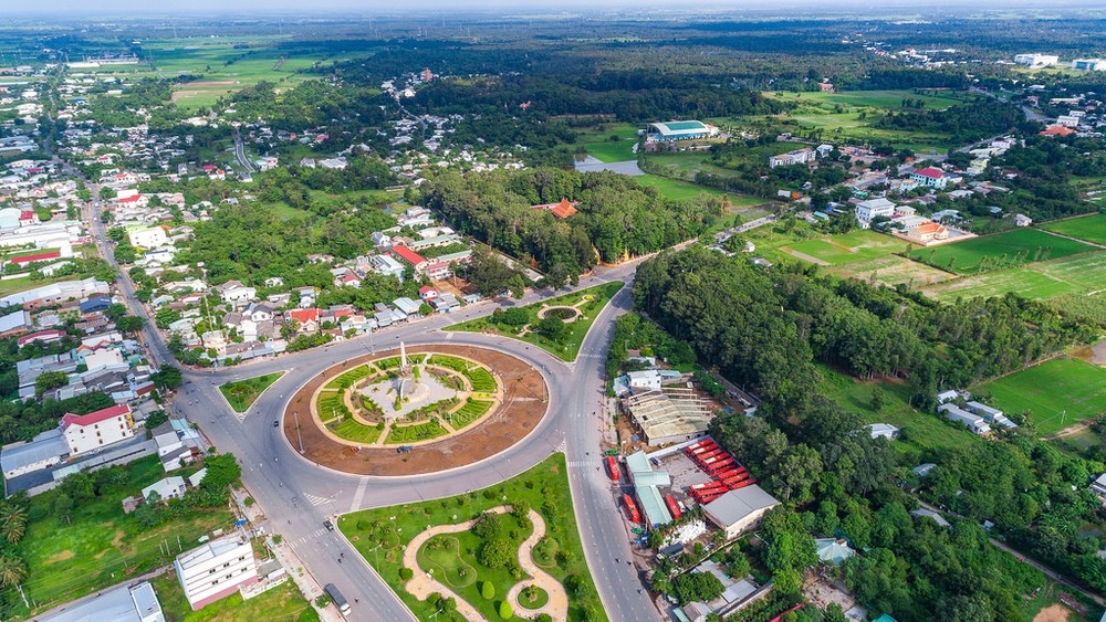 Khung cảnh trên cao của thành phố Trà Vinh Khung cảnh trên cao của thành phố Trà Vinh