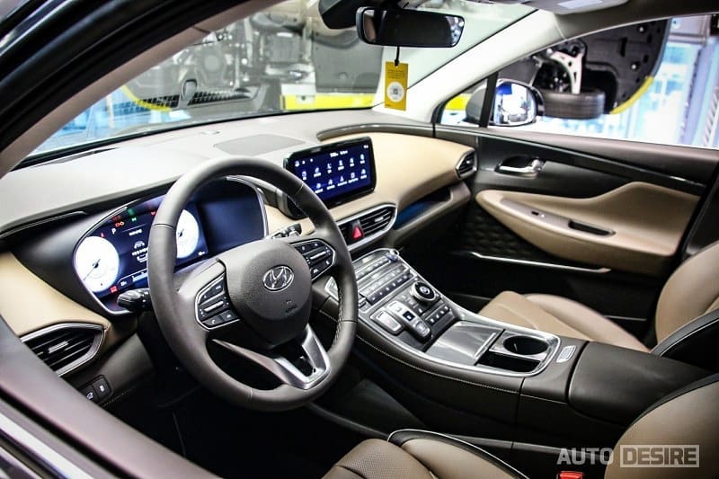 Nội thất bên trong Hyundai Santa Fe 2021 Nội thất bên trong Hyundai Santa Fe 2021