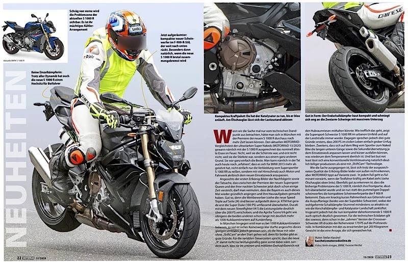 Đầu đèn và cánh yếm mới trên BMW S1000R 2021