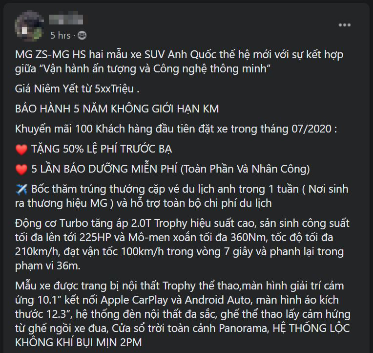 C&aacute;c tư vấn b&aacute;n h&agrave;ng đ&atilde; bắt đầu nhận đặt cọc MG ZS v&agrave; MG HS