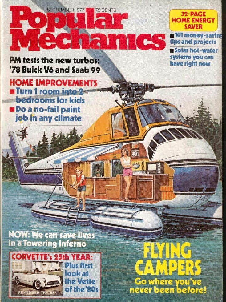 Winnebago Heli-Home l&ecirc;n b&igrave;a tạp ch&iacute; Popular Mechanics