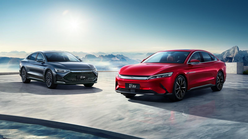 Bộ đ&ocirc;i BYD Han EV v&agrave; DM