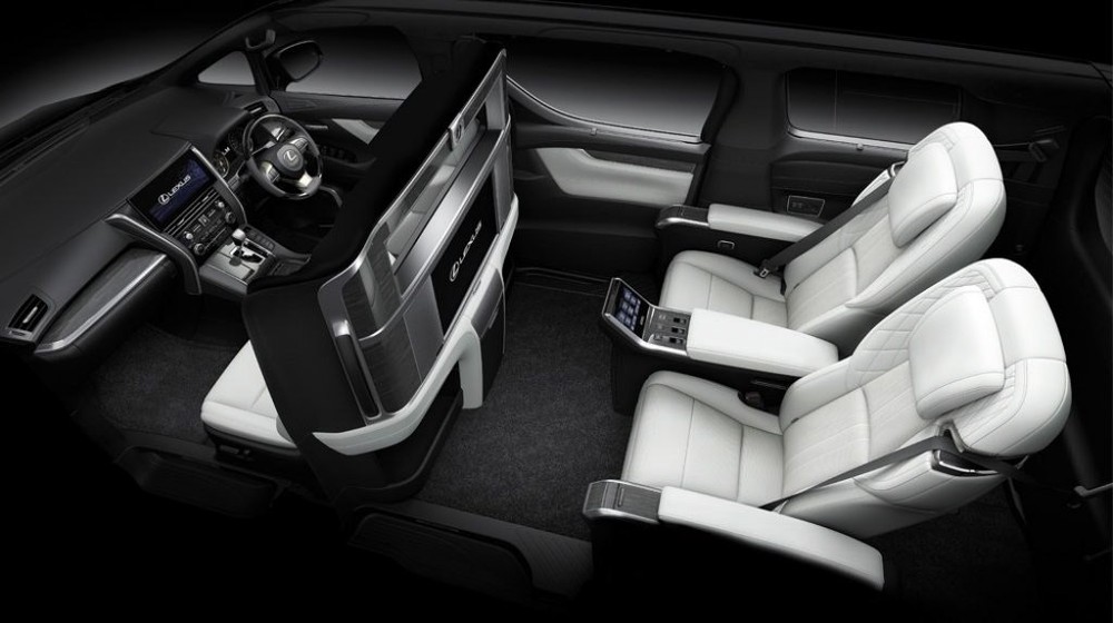 Nội thất b&ecirc;n trong Lexus LM bản 4 chỗ v&oacute;i g&oacute;i Royal Lounge