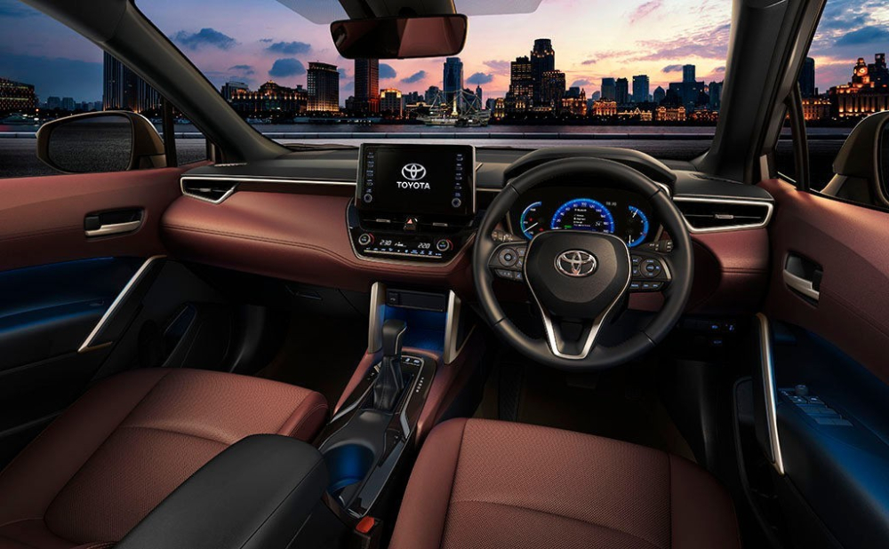 Tổng thể nội thất của Toyota Corolla Cross