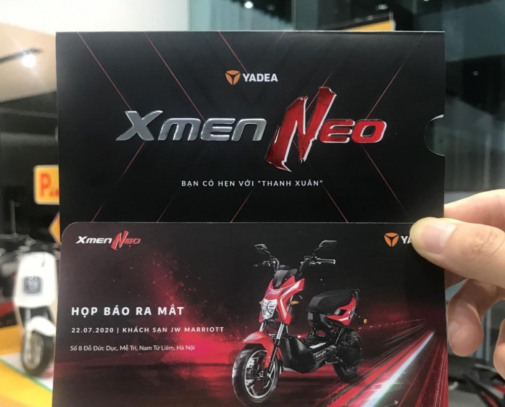 Thư mời họp báo ra mắt Yadea Xmen Neo vào ngày mai 22/7 Thư mời họp báo ra mắt Yadea Xmen Neo vào ngày mai 22/7