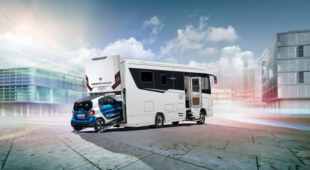 Phía sau mẫu motorhome Concorde Liner 990 GI