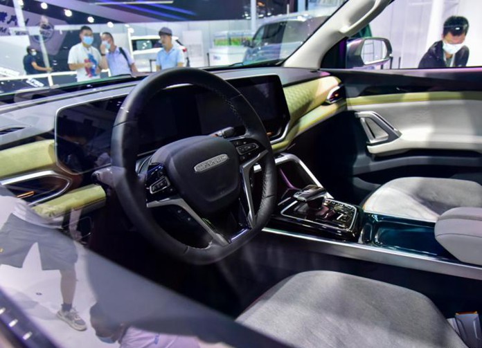 Nội thất của mẫu xe b&aacute;n tải concept Maxus mới