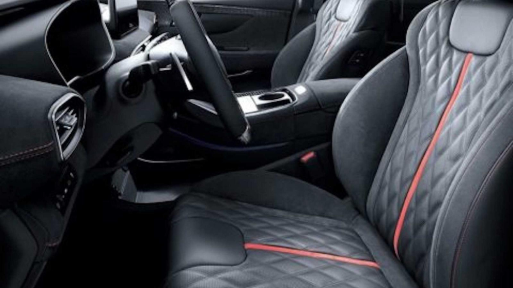 Ghế bọc Alcantara của Hyundai Santa Fe N Performance 2021