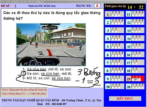 Mẹo thi bằng lái xe A1 mới nhất Mẹo thi bằng lái xe A1 mới nhất