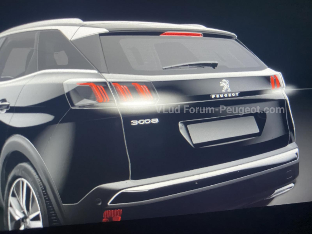 Thiết kế đu&ocirc;i xe của Peugeot 3008 2021 