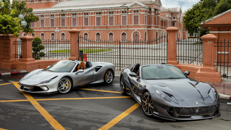 Cặp đôi siêu xe mui trần Ferrari ra mắt tại Thái Lan. Kế bên Ferrari 812 GTS chính là Ferrari 488 Spider có giá bán tại Thái Lan từ 19 tỷ đồng Cặp đôi siêu xe mui trần Ferrari ra mắt tại Thái Lan. Kế bên Ferrari 812 GTS chính là Ferrari 488 Spider có giá bán tại Thái Lan từ 19 tỷ đồng