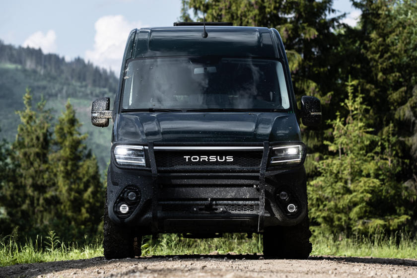 Torsus Terrastorm được chế tạo dựa tr&ecirc;n&nbsp;Volkswagen Crafter với những n&acirc;ng cấp cần thiết để n&acirc;ng khả năng off-road