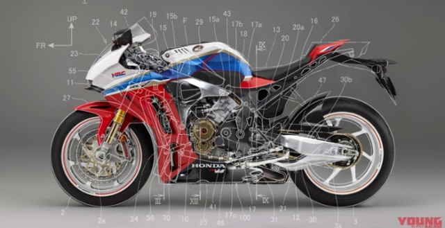 Bản thiết kế có thể được áp dụng cho Honda V4 2021