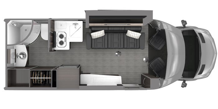 Bố cục cabin của Airstream Atlas 2020