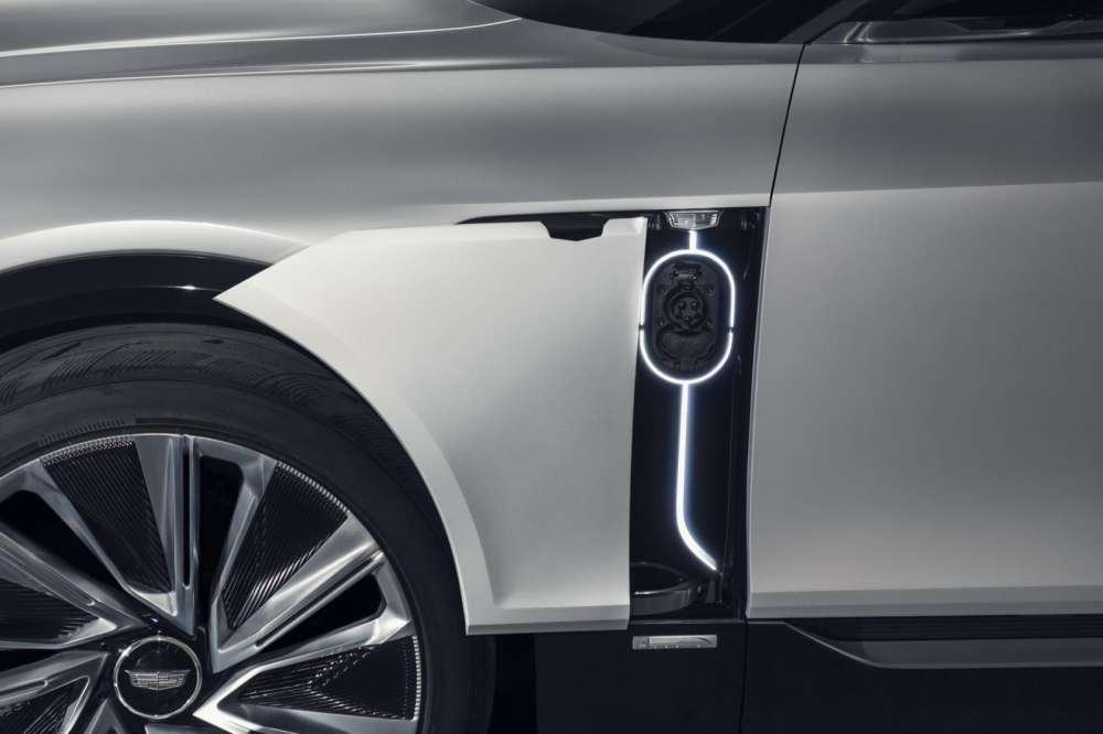Cổng sạc trên Cadillac Lyriq Cổng sạc trên Cadillac Lyriq