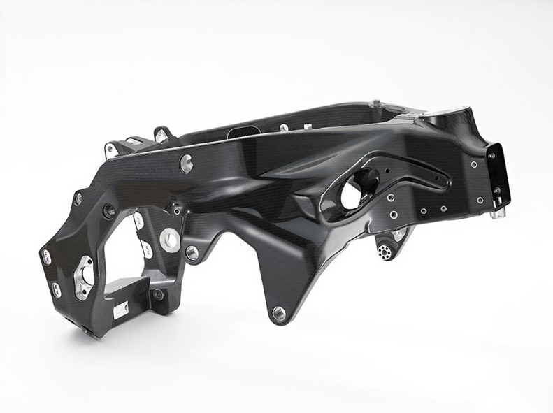 Khung sườn bằng sợi carbon hiện đang dùng trên mẫu BMW HP4