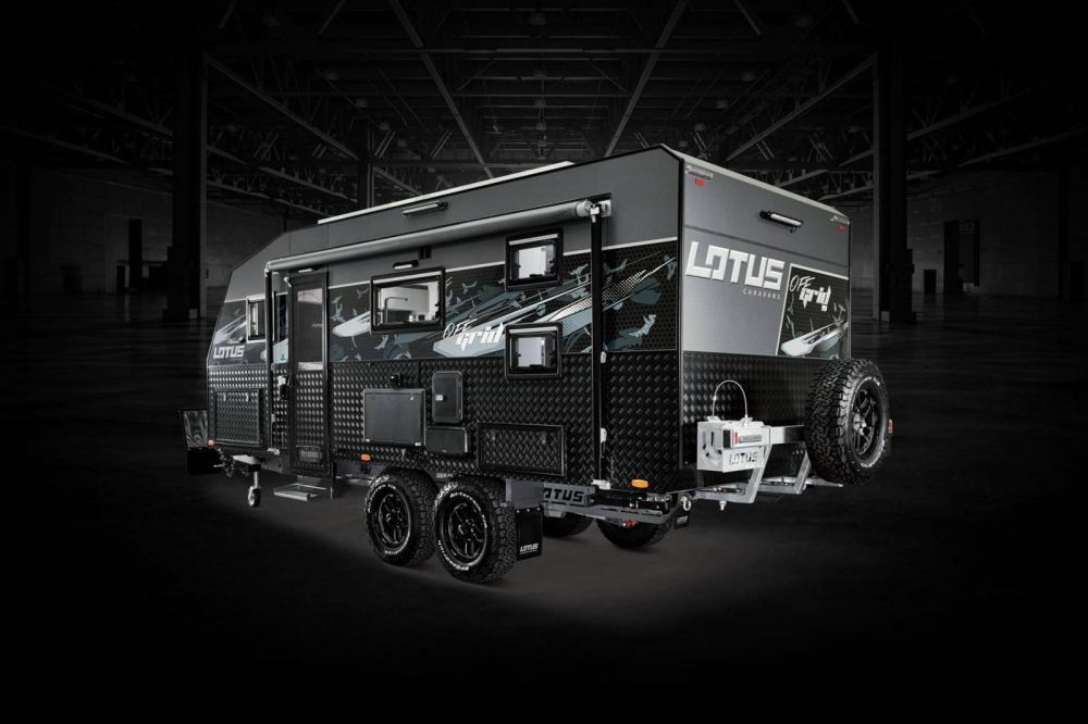 Ph&iacute;a sau của&nbsp;Lotus Caravans Off Grid 2020