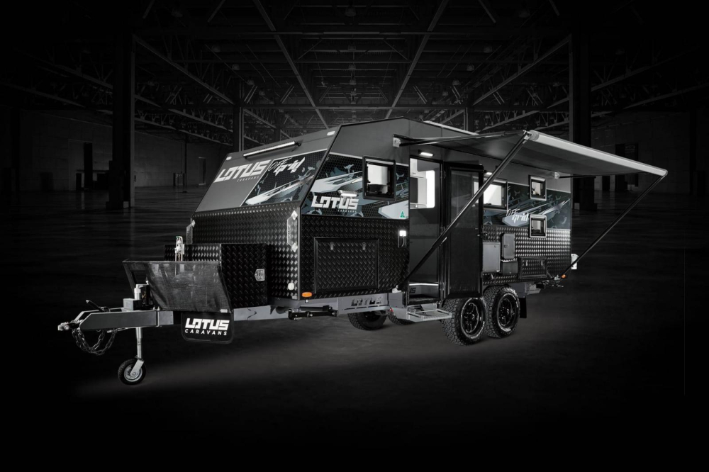 Ph&iacute;a trước của&nbsp;Lotus Caravans Off Grid 2020