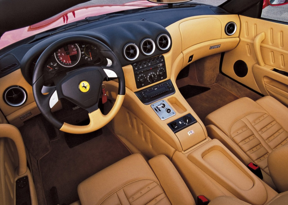 Nội thất b&ecirc;n trong si&ecirc;u xe Ferrari 575 Superamerica