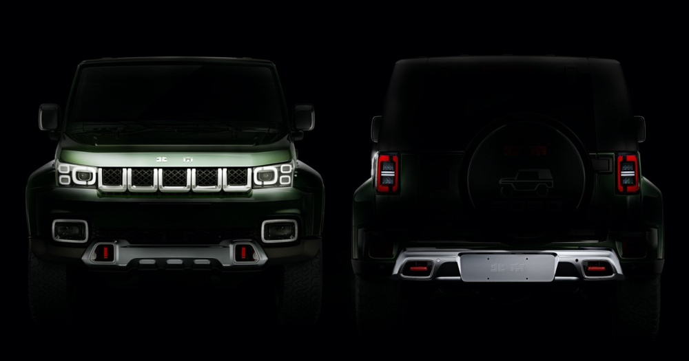 Thiết kế đầu xe và đuôi xe của BAIC BJ40 Tribute 2020