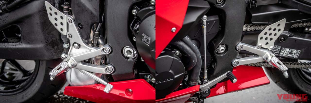 Bộ g&aacute;c ch&acirc;n Honda CBR600RR 2021