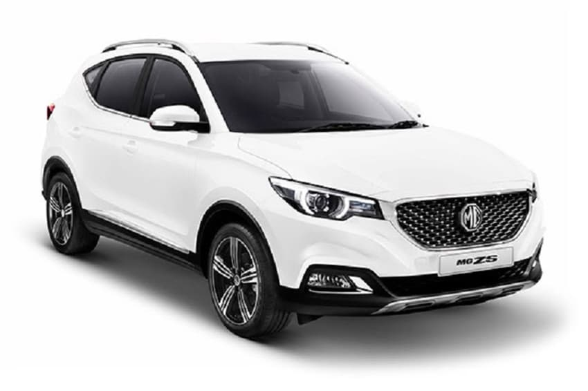 Xe MG ZS màu trắng. Xe MG ZS màu trắng.
