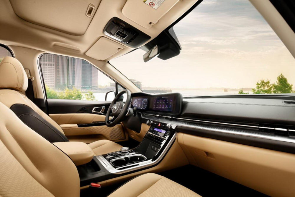 Nội thất b&ecirc;n trong Kia Sedona 2021 bản 7 chỗ