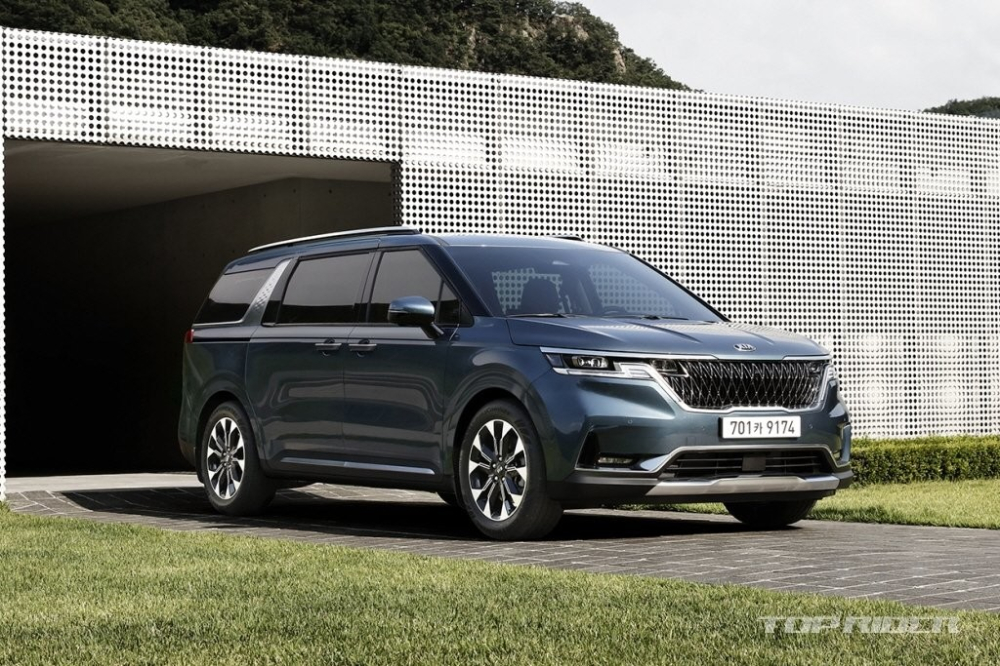 Thiết kế đầu xe của Kia Sedona thế hệ thứ 4