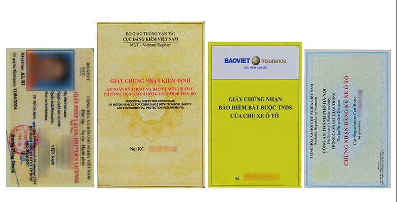 Các loại giấy tờ cần mang theo khi điều khiển xe ô tô tham gia giao thông