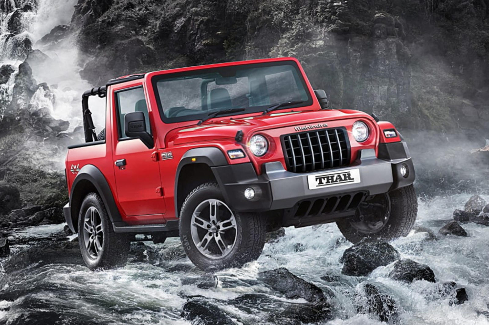 Mahindra Thar l&agrave; một mẫu SUV Ấn Độ mang thiết kế&nbsp;nh&aacute;i Jeep Wrangler