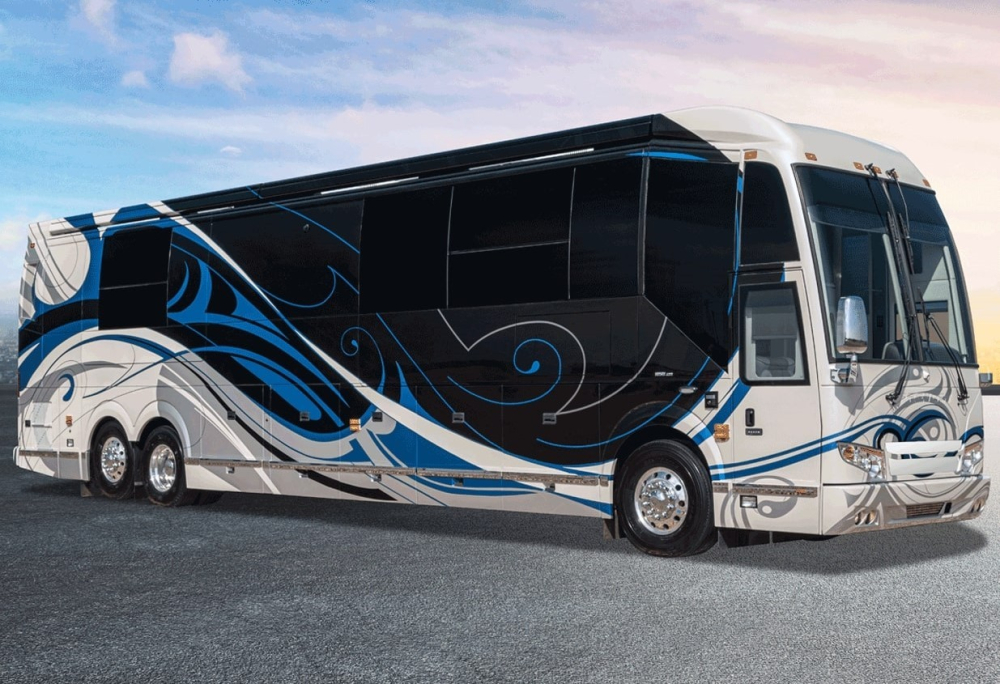 H3-45 Emperor Sauna Suite l&agrave; một motorhome dạng xe bu&yacute;t cực sang trọng của Foretravel