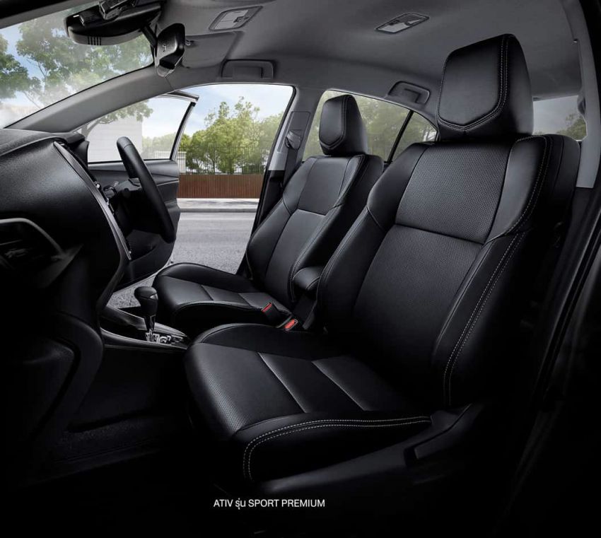 Bản cao cấp của Toyota Yaris v&agrave; Yaris Ativ 2020 d&ugrave;ng ghế bọc da