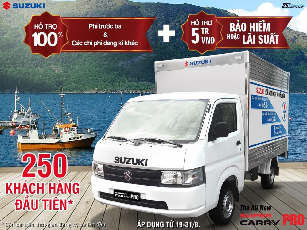 D&ograve;ng xe Carry được Suzuki hỗ trợ từ 5 triệu đến 15 triệu đồng