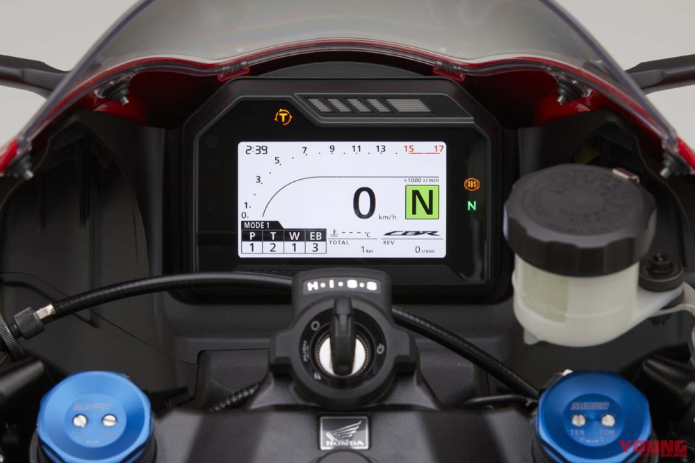 Đồng hồ TFT của CBR600RR 2021 tương tự như Honda CBR1000RR-R Đồng hồ TFT của CBR600RR 2021 tương tự như Honda CBR1000RR-R