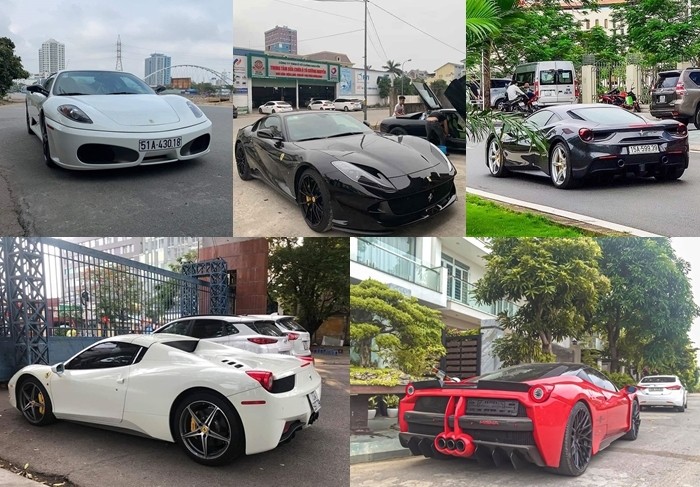 Còn đây là dàn xe Ferrari hay lui tới garage của doanh nhân Hải Phòng